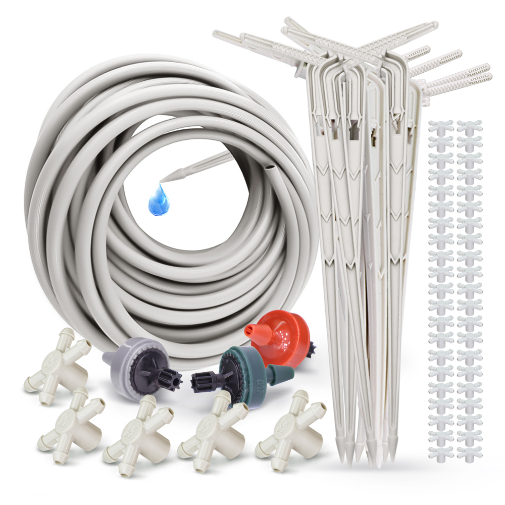 Smart Garden Sprinkler System - 20M 2/4/8L Compensating Dropper Dripping Irrigation