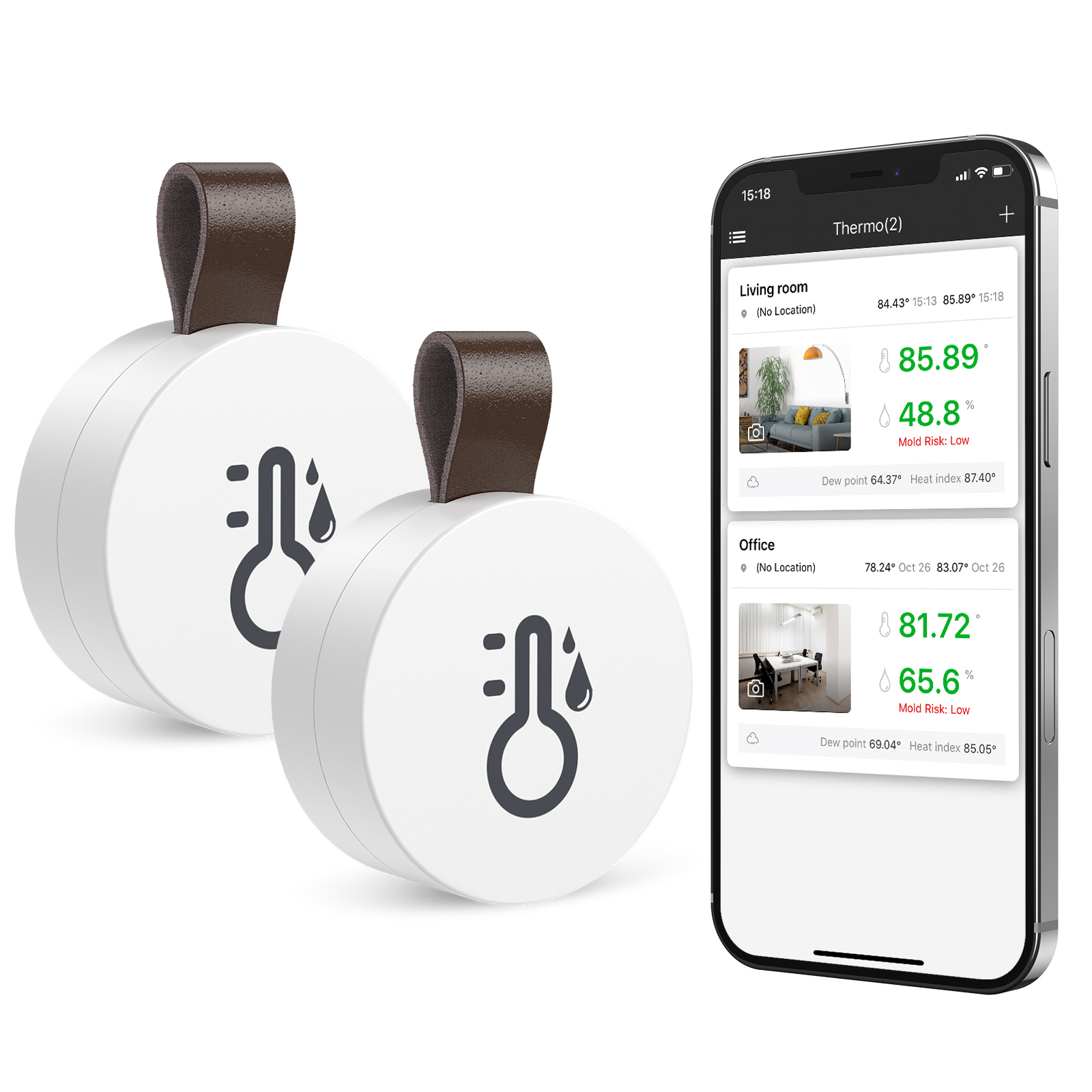 Garden Weather Station - ORIA Nhiệt Kế Ẩm Kế Bluetooth