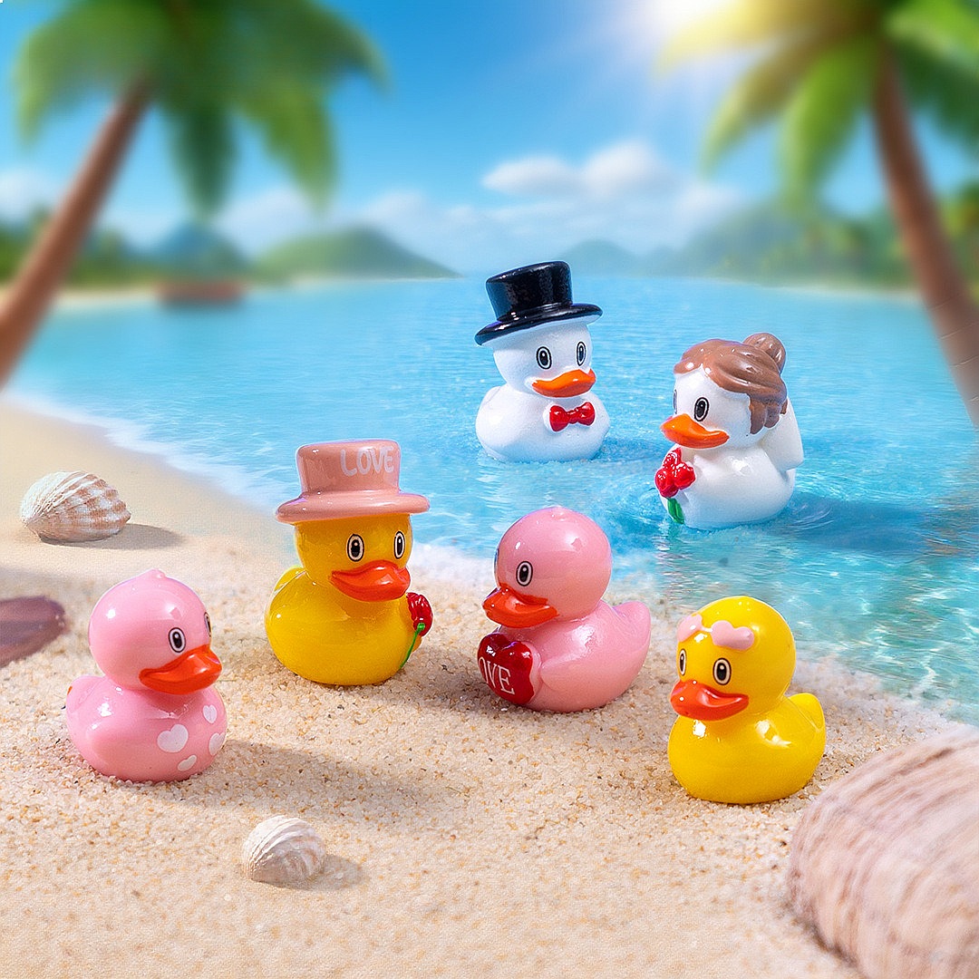 Smart Garden Diy - 100pcs Cute 3D Cartoon Animal Duck
