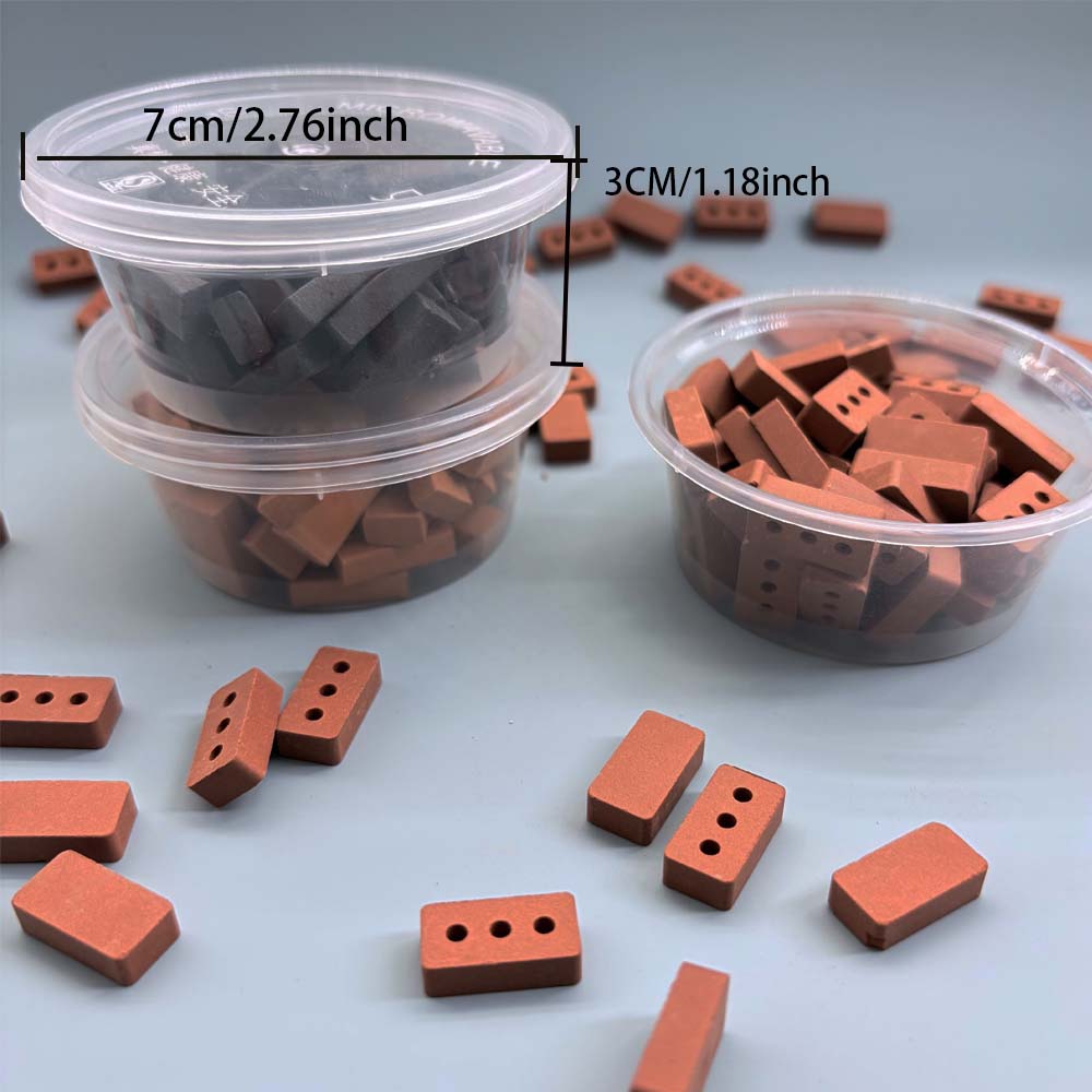 1box 50pcs Bricks in Red Grey  - đánh giá và giá Smart Garden Diy
