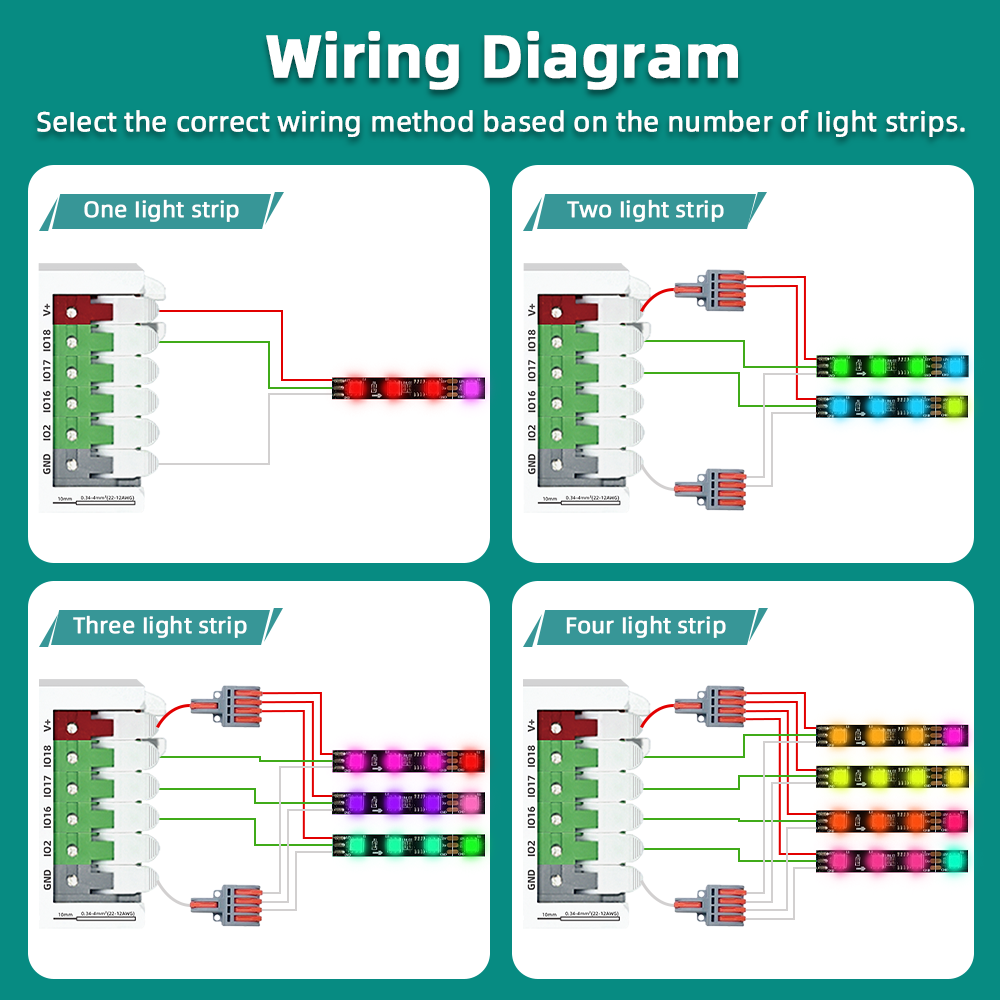 DOMRAEM ESP32 WLED Controller  - đánh giá và giá Smart Garden Light Controller