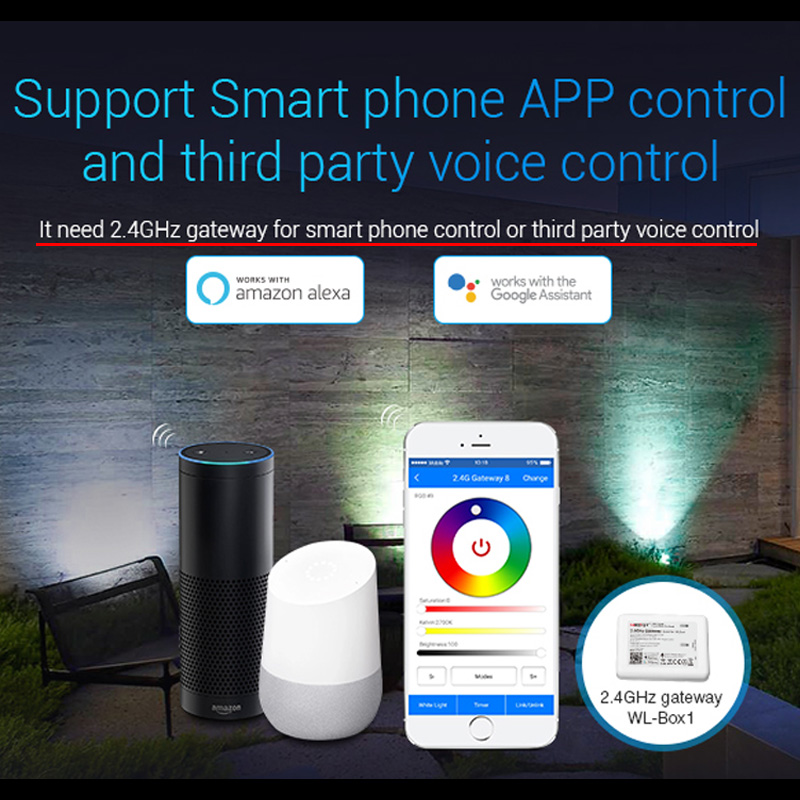 2100LM 25W RGB CCT Thông Minh  - đánh giá và giá Smart Garden Light Controller
