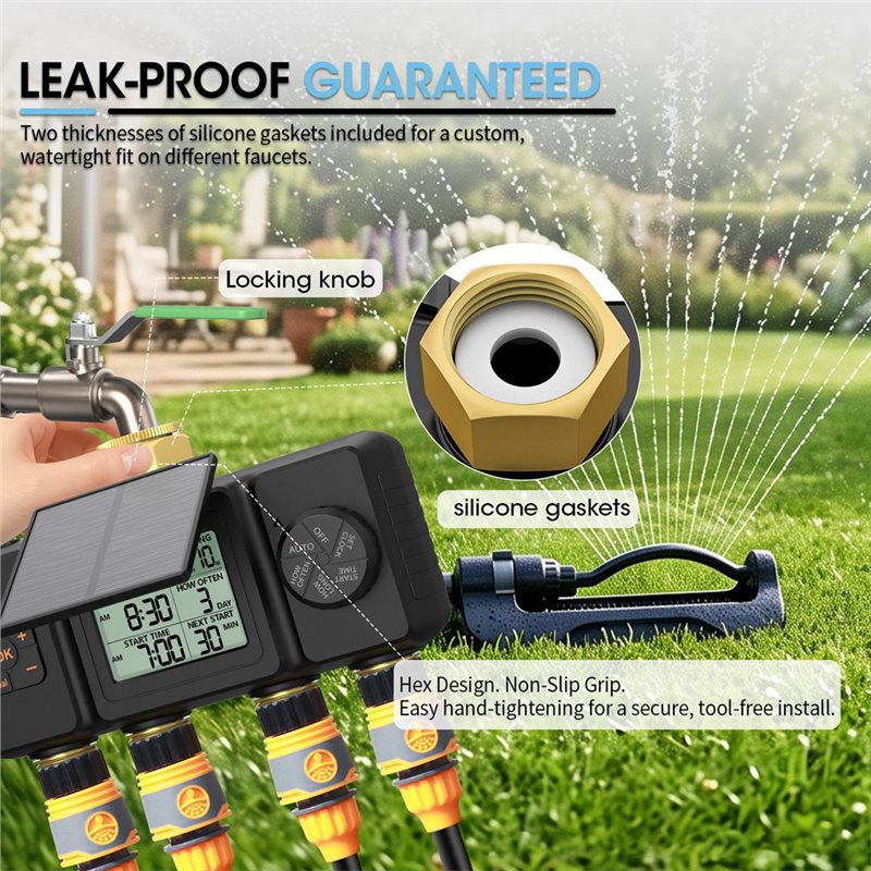 ABYN-Solar Irrigation Timer Au - đánh giá và giá Smart Garden Tap