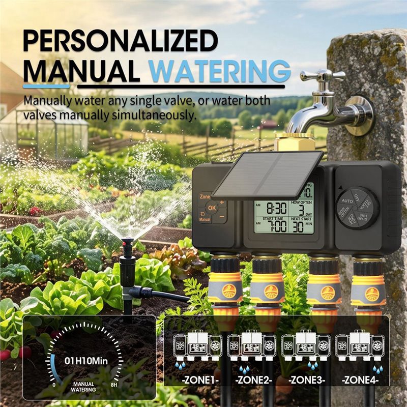 ABYN-Solar Irrigation Timer Au - đánh giá và giá Smart Garden Tap