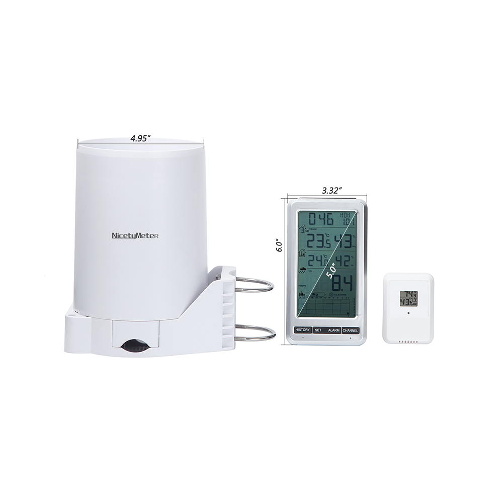 0206 RF 433mhz Wireless Tippin - đánh giá và giá Garden Weather Station