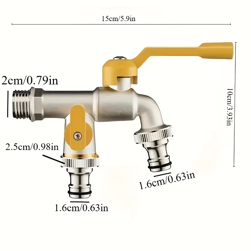 Double outlet garden hose fauc - đánh giá và giá Smart Garden Tap