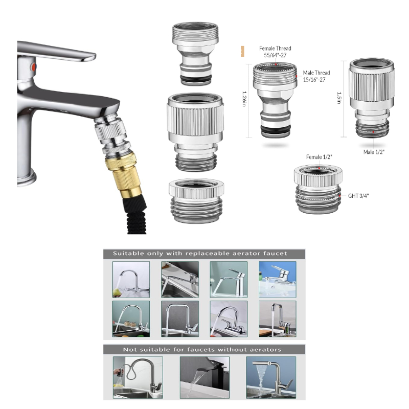 Sink Faucet Quick Connector, F - đánh giá và giá Smart Garden Tap