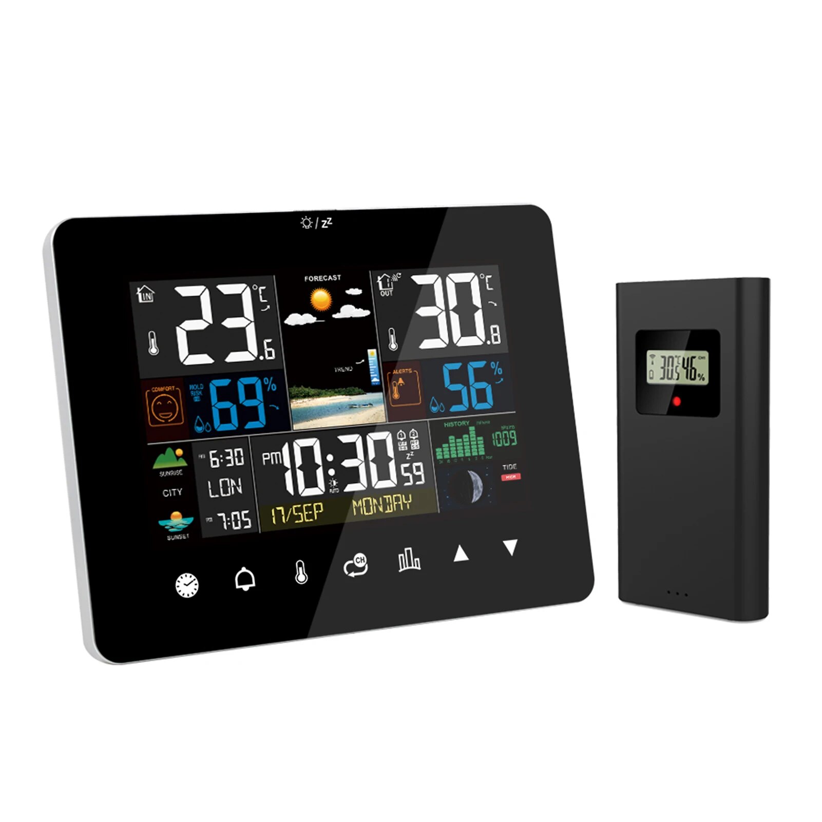 FJ3362G Weather Station Alarm  - đánh giá và giá Garden Weather Station