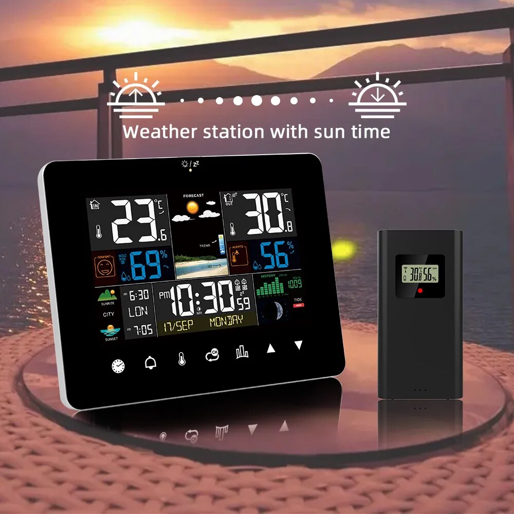 FJ3362G Weather Station Alarm  - đánh giá và giá Garden Weather Station