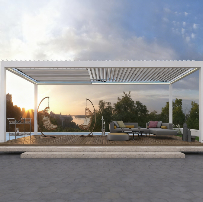 Aluminum Venetian Pergola,Elec - đánh giá và giá Smart Garden Electric Pergola