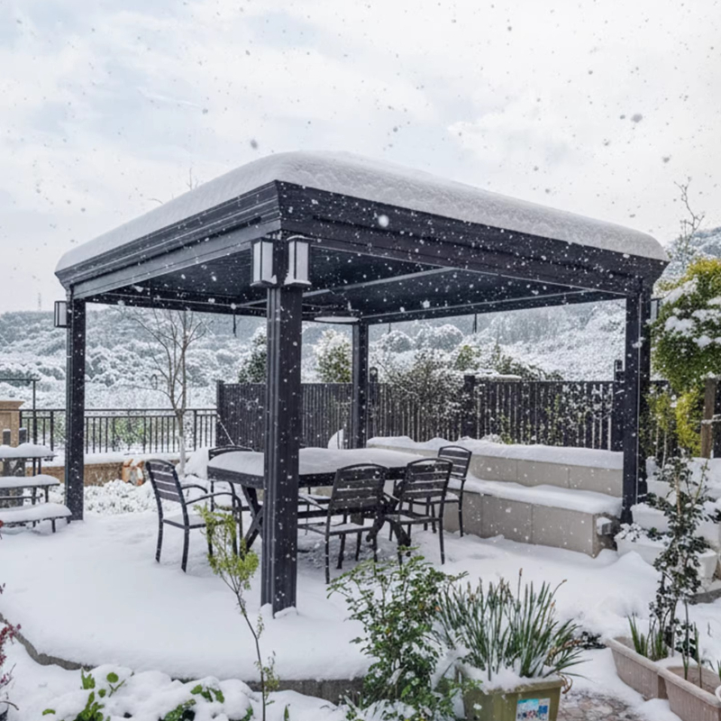 Electric louver pavilion villa - đánh giá và giá Smart Garden Electric Pergola