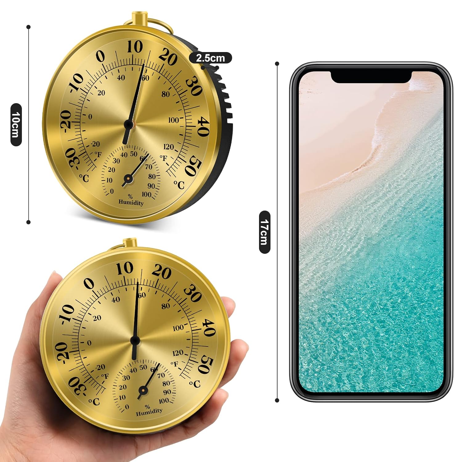10CM Wall Thermometer Hygromet - đánh giá và giá Garden Weather Station