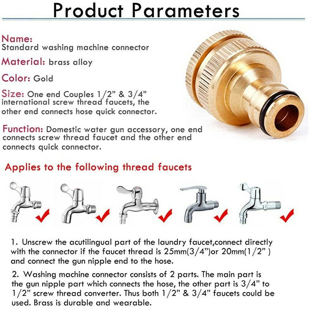 Brass Faucet Tap Connector Mix - đánh giá và giá Smart Garden Tap