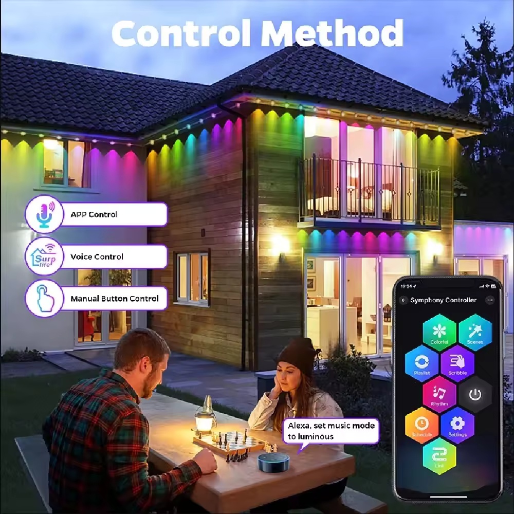15M/30M/45M/60M/90M RGBIC Smar - đánh giá và giá Smart Garden Light Controller