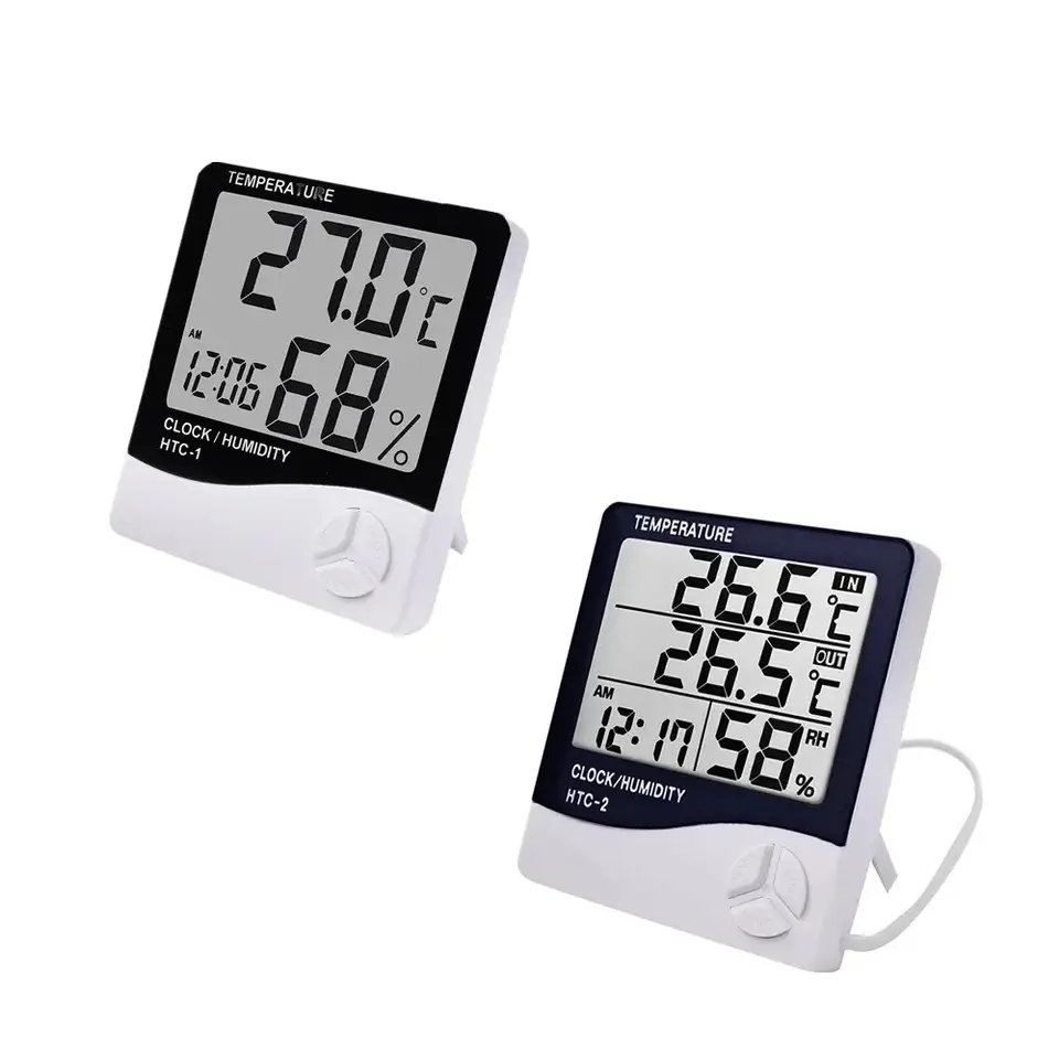 Indoor LCD Digital Thermometer - đánh giá và giá Garden Weather Station
