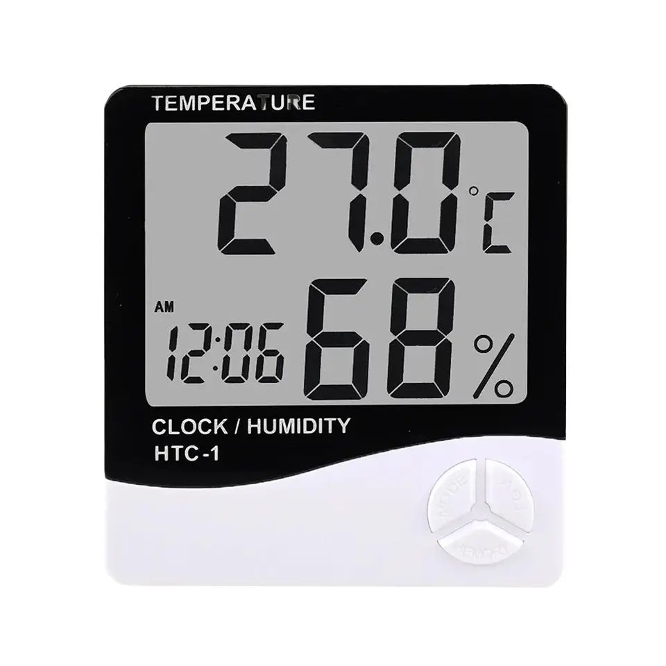 Indoor LCD Digital Thermometer - đánh giá và giá Garden Weather Station