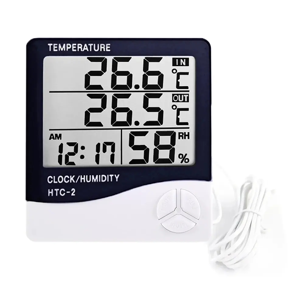 Indoor LCD Digital Thermometer - đánh giá và giá Garden Weather Station