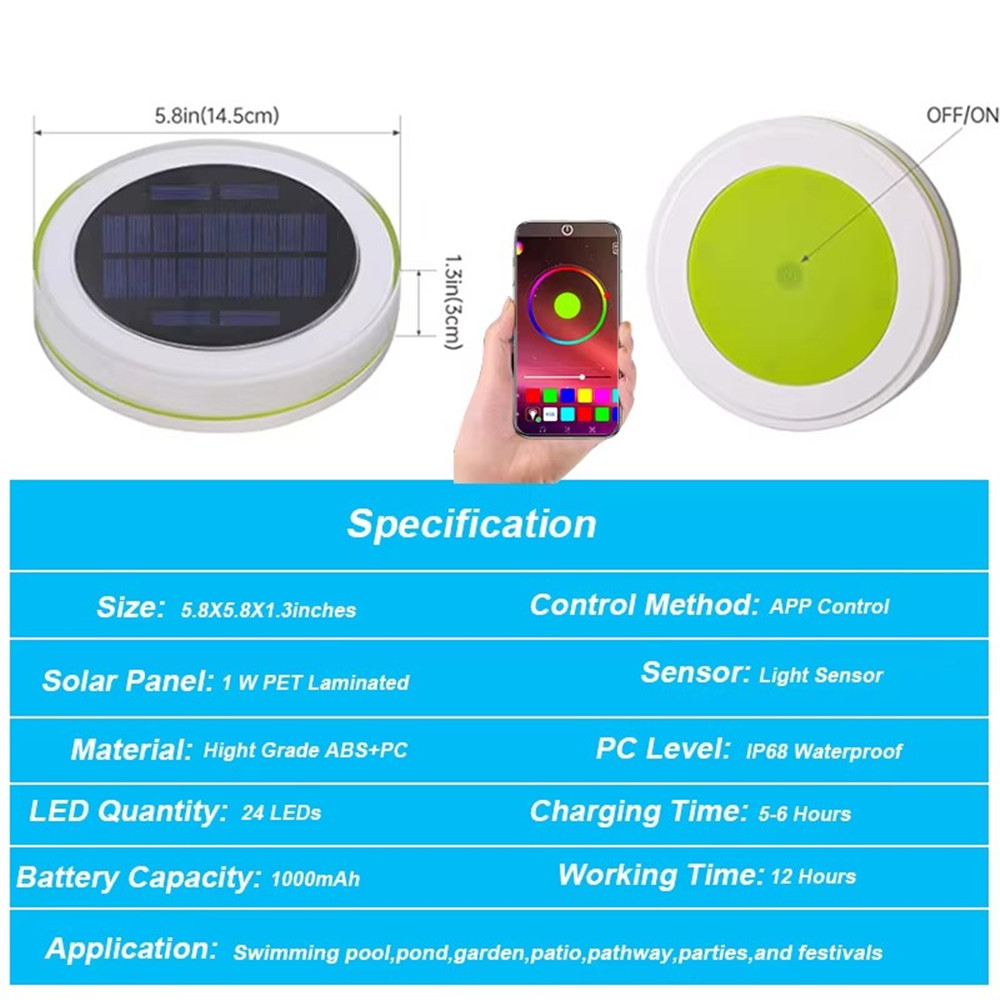 Solar LED Water Float Light Ou - đánh giá và giá Smart Garden Light Controller
