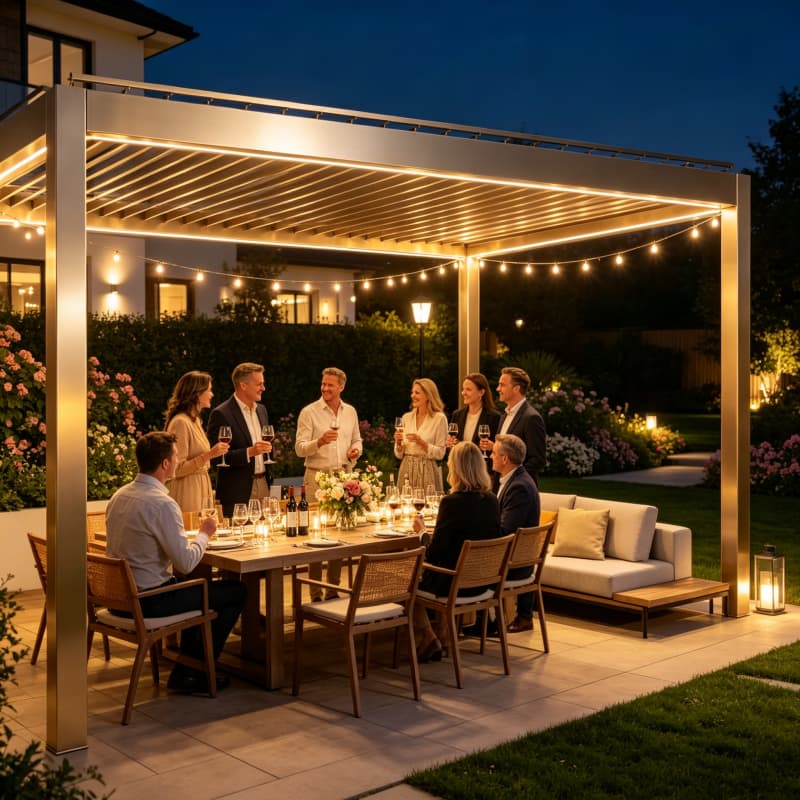 Bioclimatic Aluminum Pergola M - đánh giá và giá Smart Garden Electric Pergola