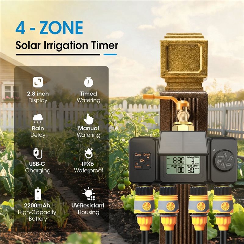 Solar Irrigation Timer For Gar - đánh giá và giá Smart Garden Tap