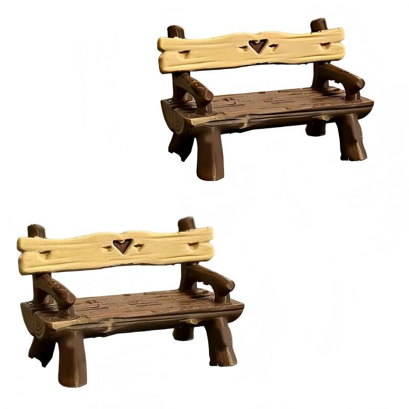 2Pcs 1/12 Miniature Bench Doll - đánh giá và giá Smart Garden Diy