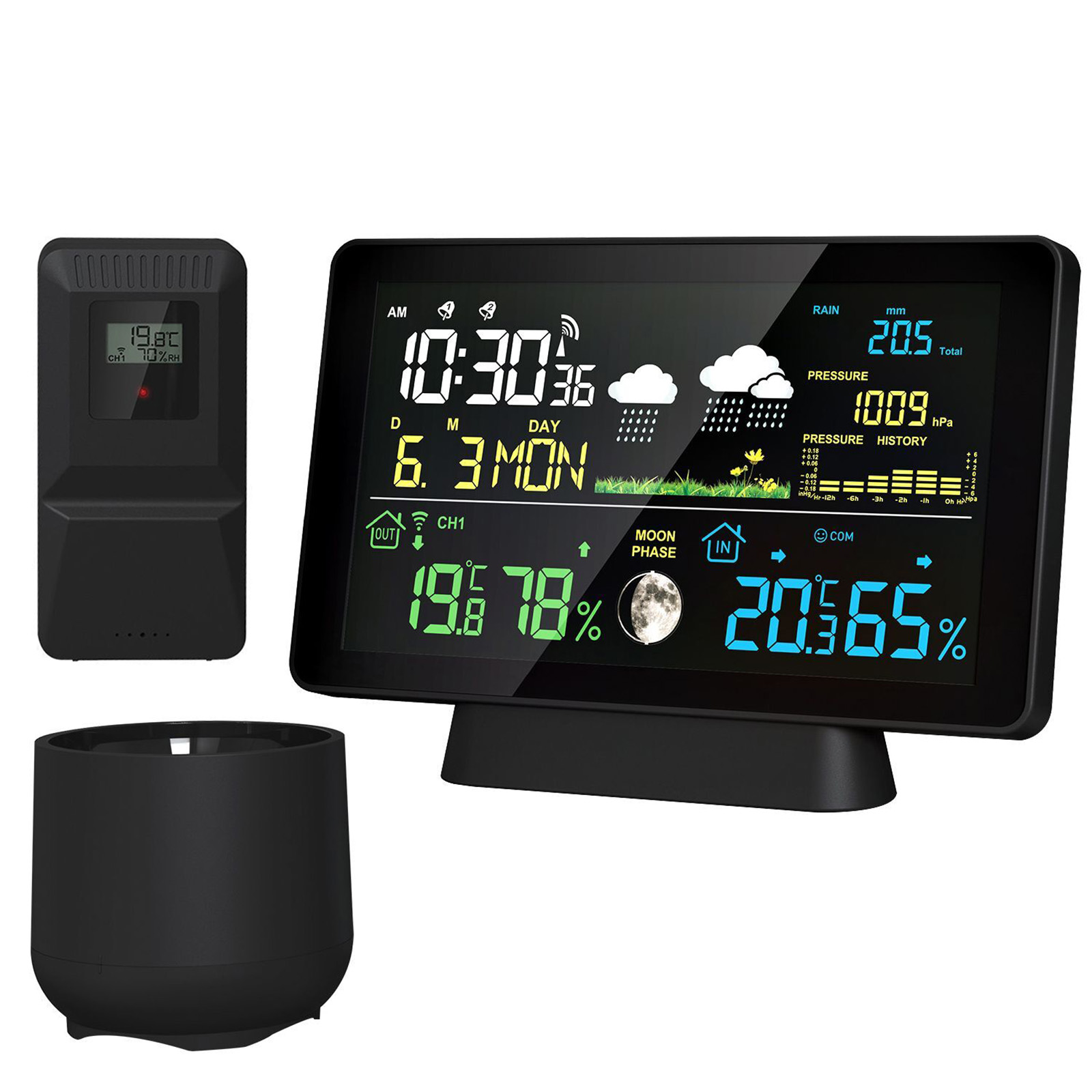 Indoor/Outdoor Wireless Weathe - đánh giá và giá Garden Weather Station